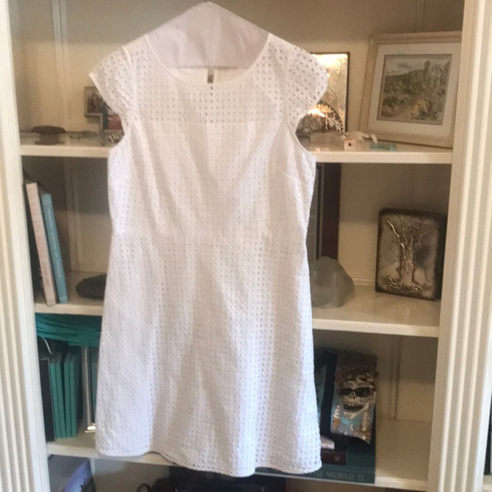 EUC J. Crew white eyelet dress SIZE 14